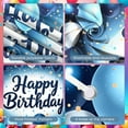 thumbnail image 4 of Blue White Theme Banner Gold Stars Birthday Display Balloon Decor Glittery Design Party Backdrop for Birthday Party Kids Celebration Indoor Party, 4 of 9