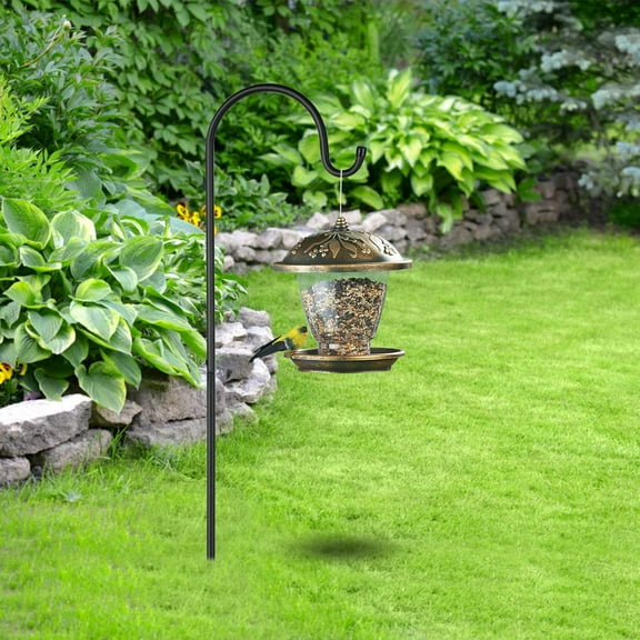 Shepherd Hook, 30 inch Tall Garden Outdoor Hook, Hummingbird Feeder Hanger for Hanging Solar Light, Bird Feeders, Lanterns, Mason Jars, Garden Stake and Wedding Decor