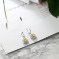 thumbnail image 4 of Gem Stone King 3.64 Ct Oval Yellow Citrine 925 Sterling Silver Earrings, 4 of 4