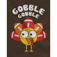 thumbnail image 2 of Tstars Boys Unisex Thanksgiving Shirt Holiday Thanksgiving Baby Outfit Gobble Turkey Football Holiday Cute Thanksgiving Gift Shirts for Him Boy Birthday Party Gift Baby Bodysuit, 2 of 5