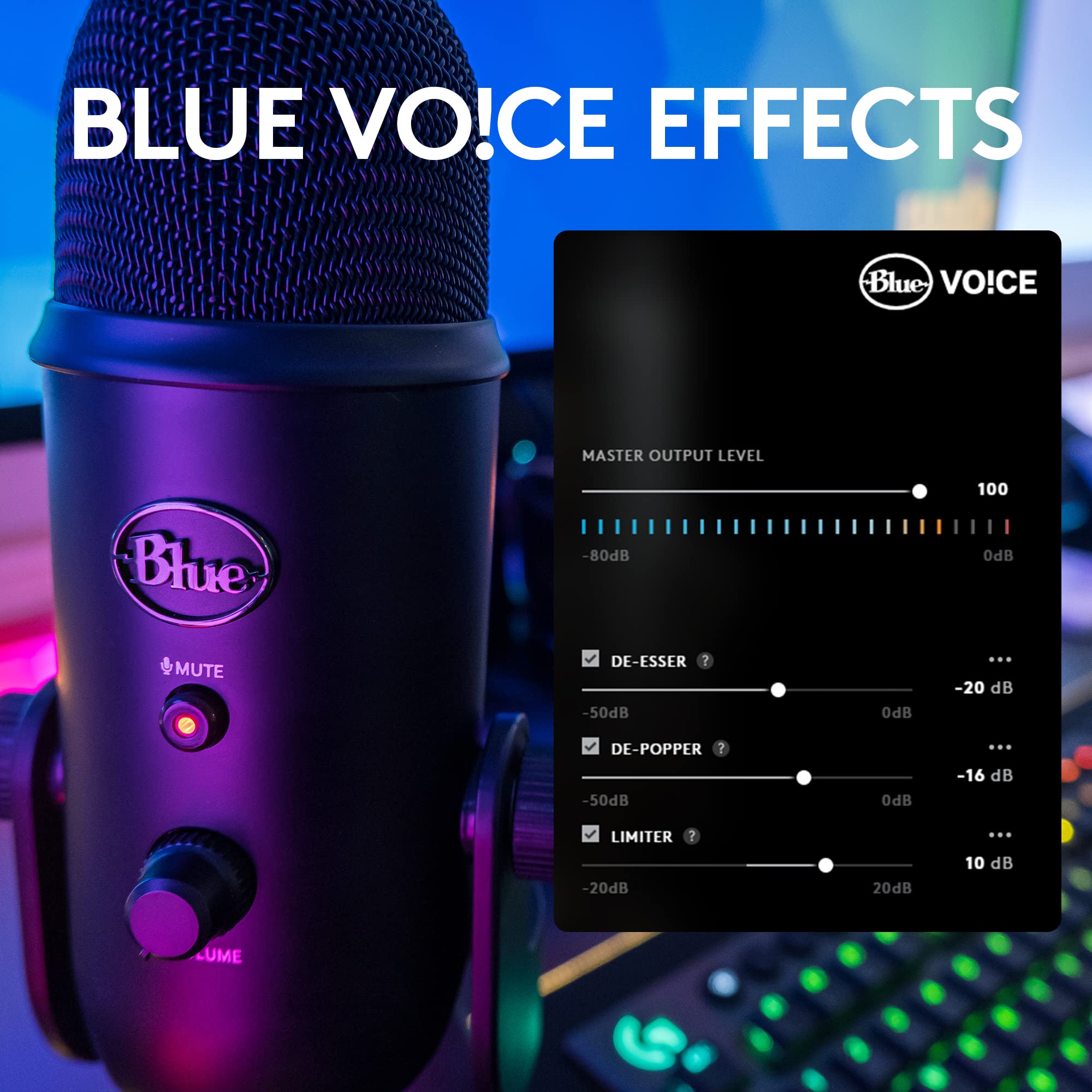 Restored Logitech for Creators Blue Yeti Game Streaming Ki - PC/Mac/PS4/PS5 (Refurbished)