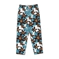 thumbnail image 4 of Xecao Lilies Flowers Women's Straight Lounge Pajama Pants: The Epitome of Relaxed Sleepwear, 4 of 9