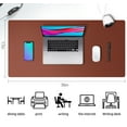 thumbnail image 4 of Aothia Leather Desk Pad Protector ,Mouse Pad,Office Desk Mat, Non-Slip PU Leather Desk Blotter,Laptop Desk Pad,Waterproof Desk Writing Pad for Office and Home (36" x 17", Rufous), 4 of 7