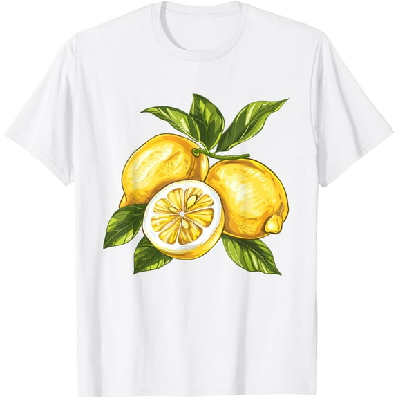 Vintage Lemon T-Shirt?LemonsCo.Men's and women's pure cotton short-sleeved shirts
