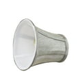 thumbnail image 4 of Aspen Creative 30246-2 Small Bell Shape Chandelier Clip-On Lamp Shade Set (2 Pack), Transitional Design in Silver Grey, 4" bottom width (2 1/2" x 4" x 5" ), 4 of 7