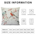 thumbnail image 5 of Pillowcases Garden Floral Birds Printed on White Pillow Cases Pillow Cover (King Size, Birds Floral), 5 of 5
