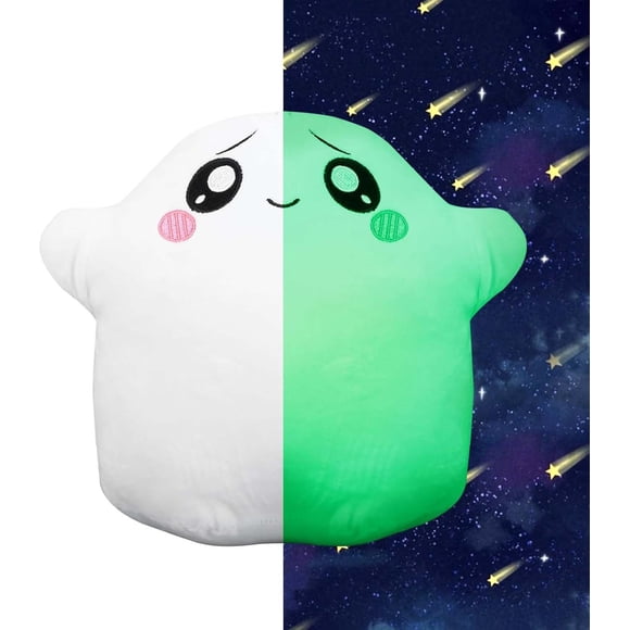 Linky Toys Box Marchandise Officielle - Jouet en Peluche Ghosty庐 Phosphorescent dans le Noir - Jouet en Peluche Ghosty - Peluche Mystère Ghost Linky Toys Box - Peluches Mignonnes pour Enfants - Boutique Officielle