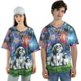 thumbnail image 4 of Happy New Year Shih Tzu Family Cheer Winter Midnight Firework All Over Print 3D Baseball Shirt Lion Dog Lover Gifts Softball Sport - 02025, 4 of 6