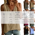 thumbnail image 3 of PNTUTB Summer Fashion Tops for Women's Sleeveless Tank Tops Solid-Color V-Neck Lace-Up Top Loose Breathable Comfortable Casual Tank Tops, 3 of 6