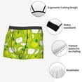 thumbnail image 3 of Gukieu Green Apple Print Men's Boxer Briefs, High Elastic Moisture Wicking Boxer Briefs Underwear-Medium, 3 of 5