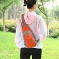 thumbnail image 4 of Hukapapa Bolso de pecho para deportes al aire libre, bolso de hombro para ciclismo, bolso de pecho para montañismo y ocio, color naranja, 4 of 5