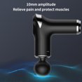thumbnail image 2 of Electric Fascia Massager Rechargeable Adjustable Cordless Vibration Muscle Massage Machine Portable Pain Relaxation Device Gray, 2 of 9