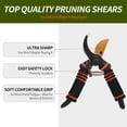 thumbnail image 5 of Gardening pruning shears, premium gardening pruning shears as sharp as a razor, heavy-duty gardening scissors — they can perfectly cut through anything in your yard., 5 of 6