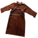 thumbnail image 2 of de soldadura Piel de vacuno anti-lmas rgo Ropa Traje Soldador Cuero duradero Protección con mangas Marrón 108x65cm Macarena Delantal de protección de soldadura, 2 of 8