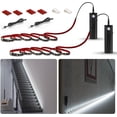 thumbnail image 1 of WOBANE Motion Sensor Closet Strip Lights, Rechargeable Motion Activated Light, Battery Powered 6.56ft LED Strip, 60 LEDs Homelife Bar for Wardrobe,Stair,Pantry,Counter,Cabinet,Bed,6000K White,Black, 1 of 7