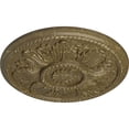 thumbnail image 3 of Ekena Millwork 18"OD x 1 3/4"P Edinburgh Ceiling Medallion (Fits Canopies up to 5 1/4"), Hand-Painted Mississippi Mud Crackle, 3 of 6