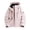 Pink, variant on Unir Windproof Outdoor Mountain Jacket for Unisex, Detachable Hood Long Sleeve, Casual Loose Everyday Outerwear, 1 Piece, S-5XL, Plus Size Friendly