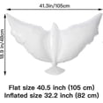 thumbnail image 2 of Memorial Balloons For Release Biodegradable Funeral Remembrance Angel Balloons Happy Heavenly Birthday White 12 Pack-QJWL, 2 of 5
