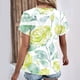 thumbnail image 3 of Tops de Algodón para Mujeres Cuello en V Moda Casual Manga Corta Primavera Verano Top para el Hogar Y Diario, 3 of 6