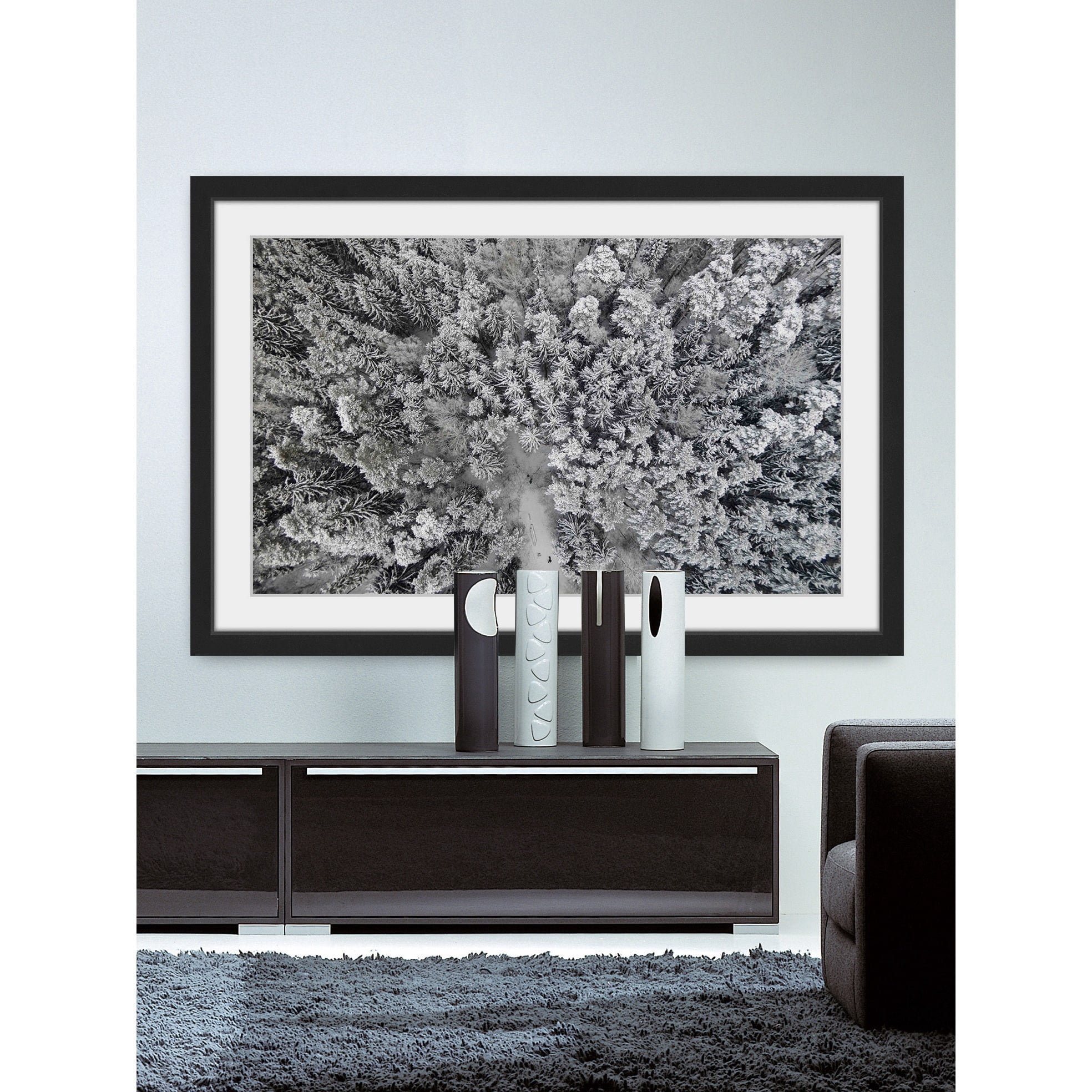 Marmont Hill "Frozen Friends" By Karolis Janulis Framed Painting Art Print, 24.0" x 1.5"