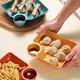 thumbnail image 5 of Platos para dumplings con compartimento para salsa Platos cuadrados para servir con bandeja para servir, 5 of 5