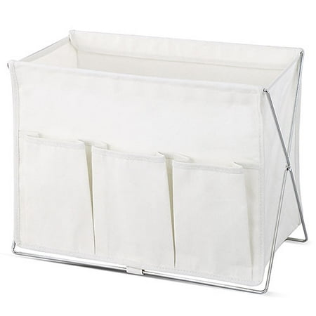 Neu Home Canvas Magazine Rack with Side Pockets