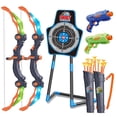 thumbnail image 1 of Set de tiro con arco SpringFlower 2 con arco y flecha con LED para niños de 5 a 10 años, 1 of 9