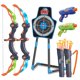 thumbnail image 1 of Set de tiro con arco SpringFlower 2 con arco y flecha con LED para niños de 5 a 10 años, 1 of 9