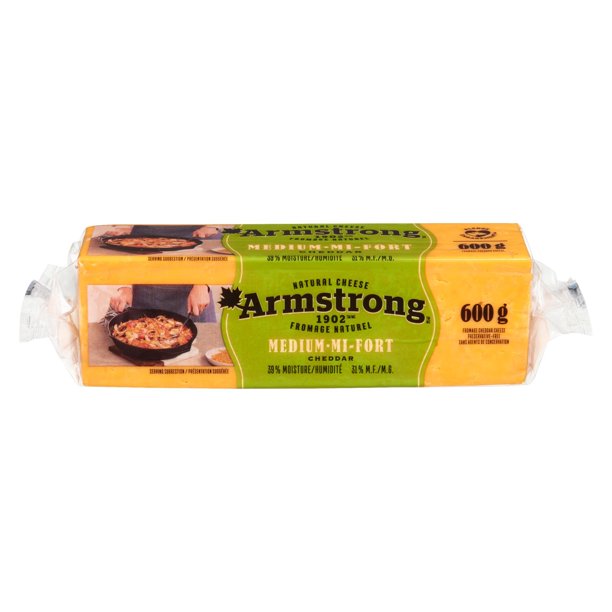 Armstrong Medium Cheddar Cheese 31 M.F., 600G Walmart.ca