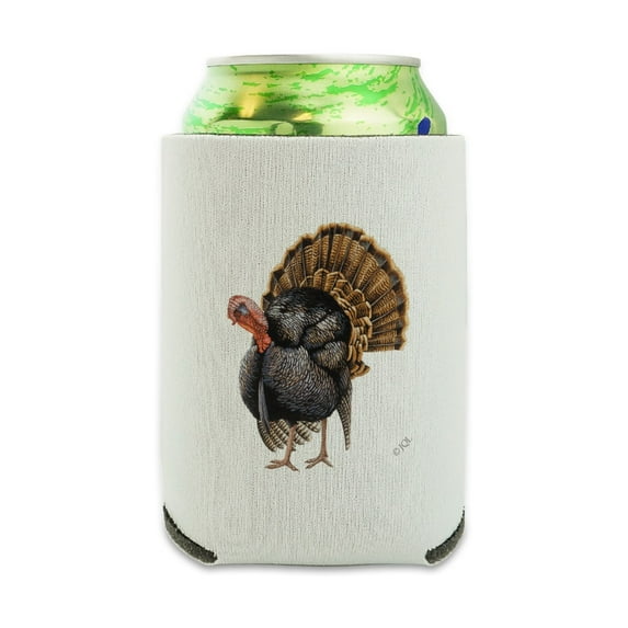 Tom the Awesome Wild Turkey Can Cooler - Drink Sleeve Hugger Collapsible Insulator - Beverage Insulated Holder