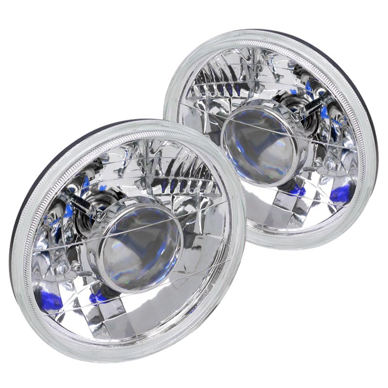Spec D Tuning 7 Inch Round Chrome Projector Headlights For 7 Sealed