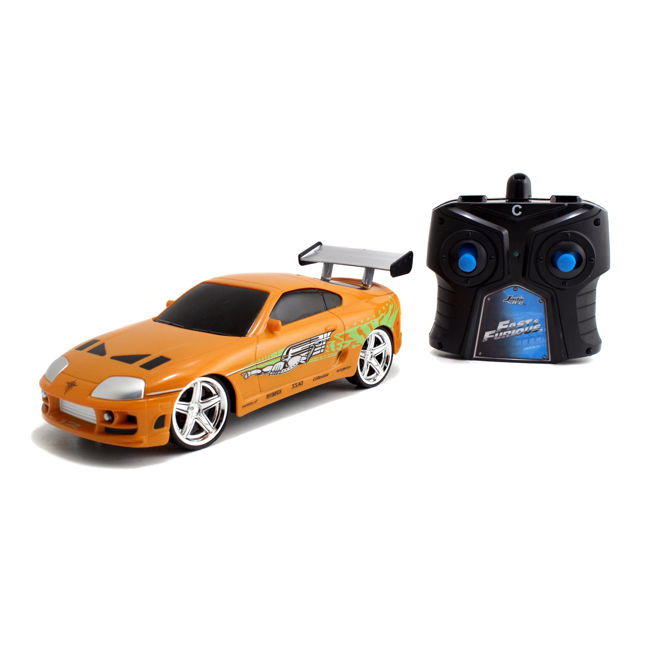 neef Abnormaal Huichelaar Jada Toys - Fast and Furious 1:24 Radio Control, Brian's Toyota Supra -  Walmart.com