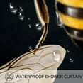 thumbnail image 3 of Bee Waterproof Shower Curtain with Hook, Printed Design, Bathroom Decoration - Shower Curtain Sets, 3 of 5