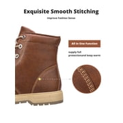 CAMEL Mens Hiking Snow Boots Mid Calf Winter Boots Waterproof Outdoor Boots