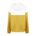 thumbnail image 5 of Xcmzpl Womens Hoodies Cute Color Block Hooded Sweatshirt Travel Sweater Tops Work Long Sleeve Blouses Winter Fashion, 5 of 5