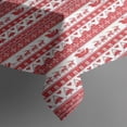 thumbnail image 3 of Red Christmas Striped Pattern (2) Rectangle Tablecloth 60"x84",Waterproof Polyester Rectangle Table Cloth, Wipeable Spillproof Polyester Tablecloth for Dining, Camping, Indoor and Outdoor, 3 of 5