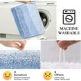 thumbnail image 6 of Bathroom Rugs, Yamaziot Bath Mat Set of 3, Absorbent Microfiber Non Slip Shaggy Ultra Soft Bathroom Runner with U Shaped Contour Toilet Mat for Tub Front, Shower Inside Floor, 6 of 8
