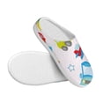 thumbnail image 3 of Haiem Cute Transport Print Women's Fuzzy Memory Foam House Slipper Cozy Home Footwear Non-slip Winter Slippers-40/41, 3 of 7