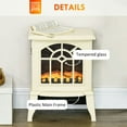 thumbnail image 3 of Topcobe Electric Fireplace Heater, Freestanding Stove Heater, White, 3 of 7