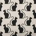 thumbnail image 2 of Simply Daisy 20" x 20" Spooky Cats Decorative Throw Pillow, Cream, 2 of 4