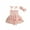 Pink, variant on Aojekbee Newborn Girl Outfit, Tie-up Sleeveless Pleated Butterfly Tulle Patchwork Romper Dress with Hairband Summer Clothes