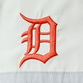 thumbnail image 3 of Women's The Wild Collective Navy Detroit Tigers Colorblock Track Raglan Full-Zip Jacket, 3 of 4