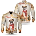 thumbnail image 3 of Happy Thanksgiving Boxer with Turkey Pumpkins Autumn Vibes All Over Print 3D Baseball Jacket Boxers Dog Lover Gifts Idea Bomber Jacket Softball - 12018, 3 of 6