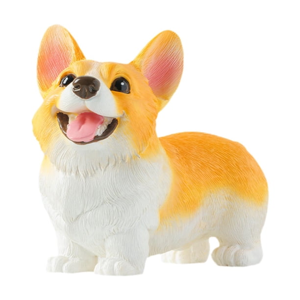 Estatua de cachorro figuras de animales escultura de perro de resina BLESIY