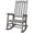 Light Gray + Wood1, variant on Durable Wooden Porch Rocker Chair, Fir Log Rocking Chair, Brown Color for Outdoor Patio Use