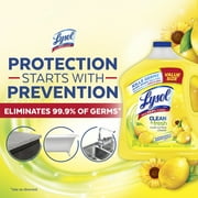 Lysol All Purpose Cleaner, Multi-Surface Disinfectant Floor Cleaner for Mopping Solution, for Bathroom & Kitchen, Lemon & Sunflower, 90 fl oz