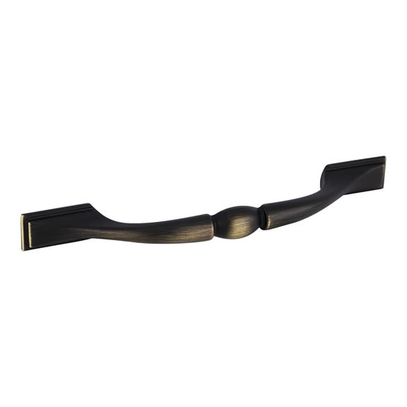 Amerock BP1312RB-XCP10 Brass And Sterling Traditional Collection Cabinet Drawer Pull For Kitchen And Cabinet Hardware 3 3/4" Center to Center Roman Bronze - pack of 10