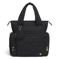 thumbnail image 1 of Bolsa de pañales Huggies Cozy Hugpack Tote negra acolchada, 1 of 5