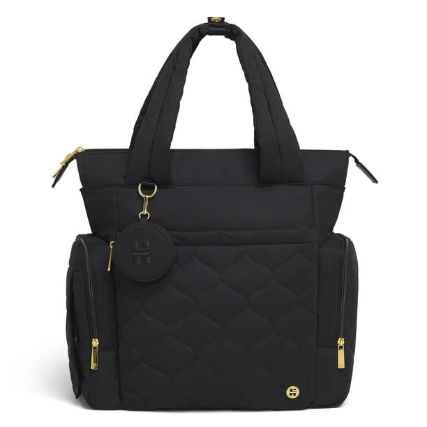 Bolsa de pañales Huggies Cozy Hugpack Tote negra acolchada