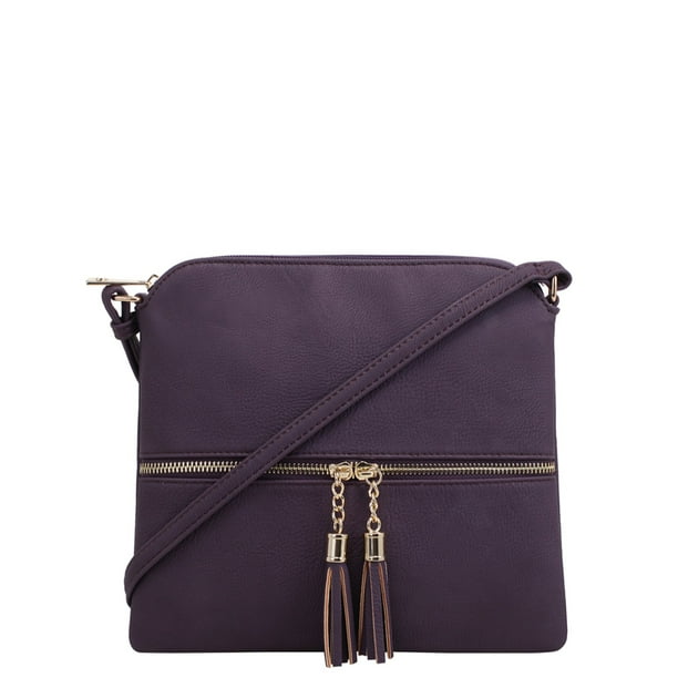 Deluxity Deluxity Lightweight Medium Lady Crossbody Bag with Tassel